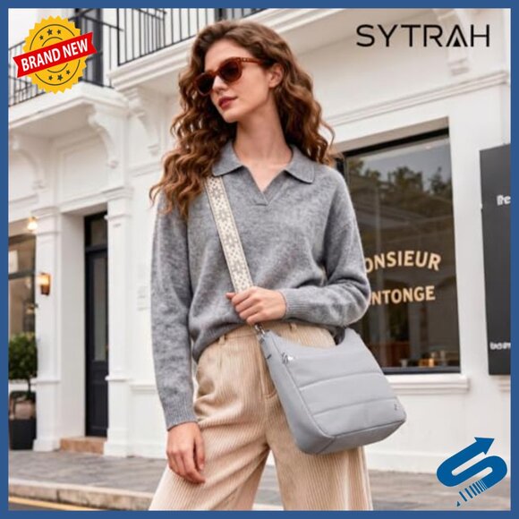 Anti-Theft Crossbody Hobo Bag with RFID Blocking and Built-In Wallet - Picture 3 of 7